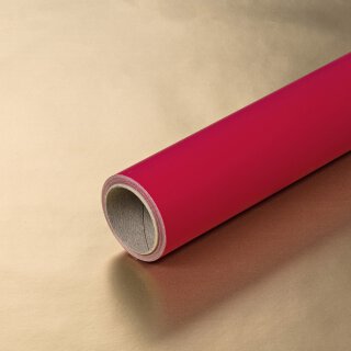 Wrapping paper red and gold printed on two sides, smooth, roll 0.7 x 10 m