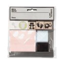 Card and Stamp Set Baby Light Blue and Pink