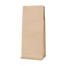Boxpouch 115 x 280 mm, brown, with front zipper, climate neutral