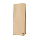 Boxpouch 140 x 370 mm, brown, with front zipper, climate...