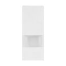 Boxpouch mit Fenster 100 x 230  mm, Flachbodenbeutel in Weiß