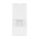 Boxpouch mit Fenster 110 x 280 mm, Flachbodenbeutel in Weiß