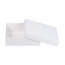 Faltschachtel 11,5 x 15,5 x 5 cm, Wei&szlig;, Deckel, Karton - 10er Set
