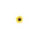 Sticker "Sun flower", 35 mm round, white...