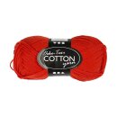 Cotton yarn, red, 50 g, 170 m 100% cotton