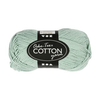 Cotton yarn, mint, 50 g, 170 m 100% cotton