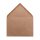 Envelope C6, 114 x 162 mm, smooth, brown, recycled paper 125 g/m², wet-glued