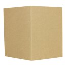 Folding card A6, kraft carton 244 g/m², unprinted, brown - 25 pcs/pack