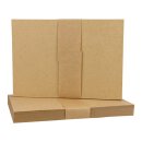 25 x A6 card, kraft cardboard 244 g/m², brown,...