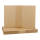 25 x A6 card, kraft cardboard 244 g/m², brown, unprinted