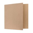 25 x Folding card 145 x 145 mm, 244 g/m² kraft cardboard, unprinted