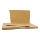 25 x Folding card A5, 225 g/m² Kraft cardboard,...