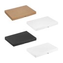 Faltschachtel 13,6 x 19,6 x 2 cm, Braun, Schwarz, Wei&szlig; , mit Deckel - 10er Set