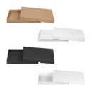 Folding box 13.6 x 19.6 x 2 cm, brown, black, white with...
