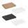 Faltschachtel 13,6 x 19,6 x 2 cm, Braun, Schwarz, Weiß , mit Deckel - 10er Set