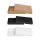 Faltschachtel 11,5 x 22,5 x 3 cm, Braun, Schwarz, Weiß, Deckel, Karton - 10er Set