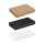 Folding box 11.5 x 22.5 x 3 cm, Brown, Black, White, Lid, Cardboard - Set of 10