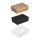Faltschachtel 11,5 x 15,5 x 5 cm, Braun, Schwarz, Weiß, mit Deckel, Karton - 10er Set