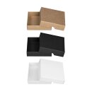 Folding box 10.4 x 10.4 x 2.5 cm, Brown, Black, White,...