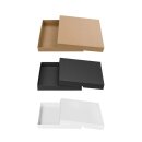 Folding box 20.5 x 20.5 x 2.5 cm, Brown, Black, White,...