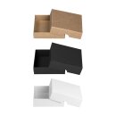 Folding box, 8.5 x 8.5 x 2.5 cm, Brown, Black, White,...