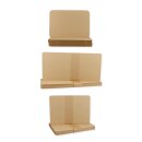 Karten in DL, A6 oder 11x16 cm, braun, abgerundet,...