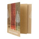 Christmas card Winter forest, four-coloured, A6 folding...