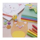 Gro&szlig;es Bastelmaterialset mit Silk Clay, Marker, Kleber, Pompons, ab 6 Jahre