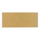 25 x Card DL, Kraft cardboard 225 g/m², 100 x 210 mm, unprinted