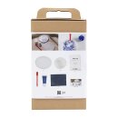 Bastelset Harzgie&szlig;en - marmoriertes Tablett, inkl. Material und Anleitung