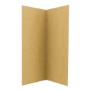 Folding card DL Kraft cardboard 225 g/m², 100 x 210 mm - 25 pieces/pack