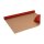 Gift wrapping paper Red solid, kraft paper, ribbed - 1 roll 0.70 x 10 m