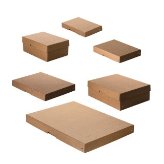 Falken Pure Box Nature, riveted storage box made from FSC bookbinding board