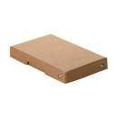 Storage box brown, A6, 120 x 185 x 25 mm, with lid, FSC paperboard, riveted
