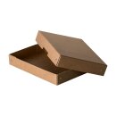 Aufbewahrungsbox Braun, A5, 18 x 25 x 4 cm, mit Deckel, FSC Pappe, genietet