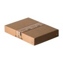 Aufbewahrungsbox Braun, A5, 18 x 25 x 4 cm, mit Deckel, FSC Pappe, genietet