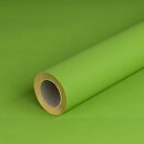 Geschenkpapier Grün, einfarbig, Recyclingpapier, glatt, Rolle 0,70 x 10 m