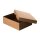 Storage box brown, A4, 240 x 320 x 100 mm, with lid, FSC paperboard, riveted