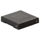 Storage box black, 120 x 120 x 25 mm, with lid, FSC cardboard, riveted