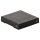 Storage box black, 120 x 120 x 25 mm, with lid, FSC cardboard, riveted