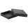 Storage box black, 120 x 120 x 25 mm, with lid, FSC cardboard, riveted