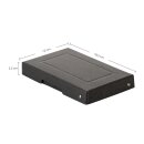 Storage box black, A6, 185 x 120 x 25 mm, with lid, FSC paperboard, riveted