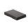 Storage box black, A6, 185 x 120 x 25 mm, with lid, FSC paperboard, riveted