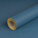 Gift wrapping paper solid Blue, recycled paper, smooth, 80 gsm - 1 roll 70 cm x 10 m