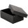 Aufbewahrungsbox Schwarz, A5, 25 x 18 x 10 cm, mit Deckel, FSC Pappe, genietet