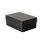 Aufbewahrungsbox Schwarz, A5, 25 x 18 x 10 cm, mit Deckel, FSC Pappe, genietet