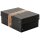 Aufbewahrungsbox Schwarz, A5, 25 x 18 x 10 cm, mit Deckel, FSC Pappe, genietet