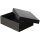 Storage box black, A4, 320 x 240 x 100 mm, with lid, FSC paperboard, riveted