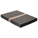 Aufbewahrungsbox Schwarz, A3, 44 x 32 x 4 cm, mit Deckel, FSC Pappe, genietet