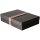 Aufbewahrungsbox Schwarz, A3, 44 x 32 x 10 cm, mit Deckel, FSC Pappe, genietet